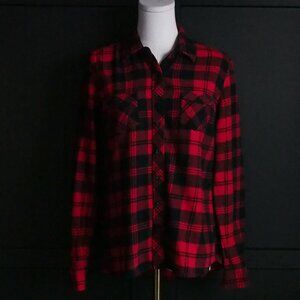 Original Weatherproof Vintage | Plaid Flannel Shirt in Red & Black